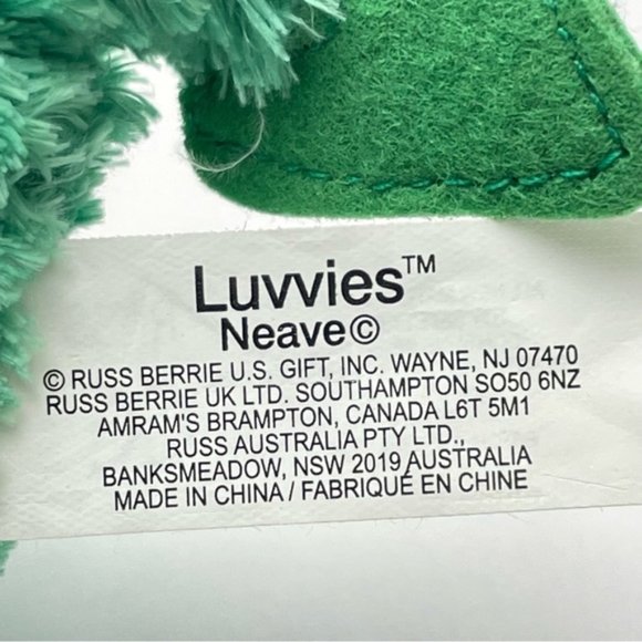 Luvvies Neave Small Green Dinosaur Plush Pterodactyl - Picture 6 of 10